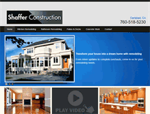 Tablet Screenshot of billshafferconstruction.com